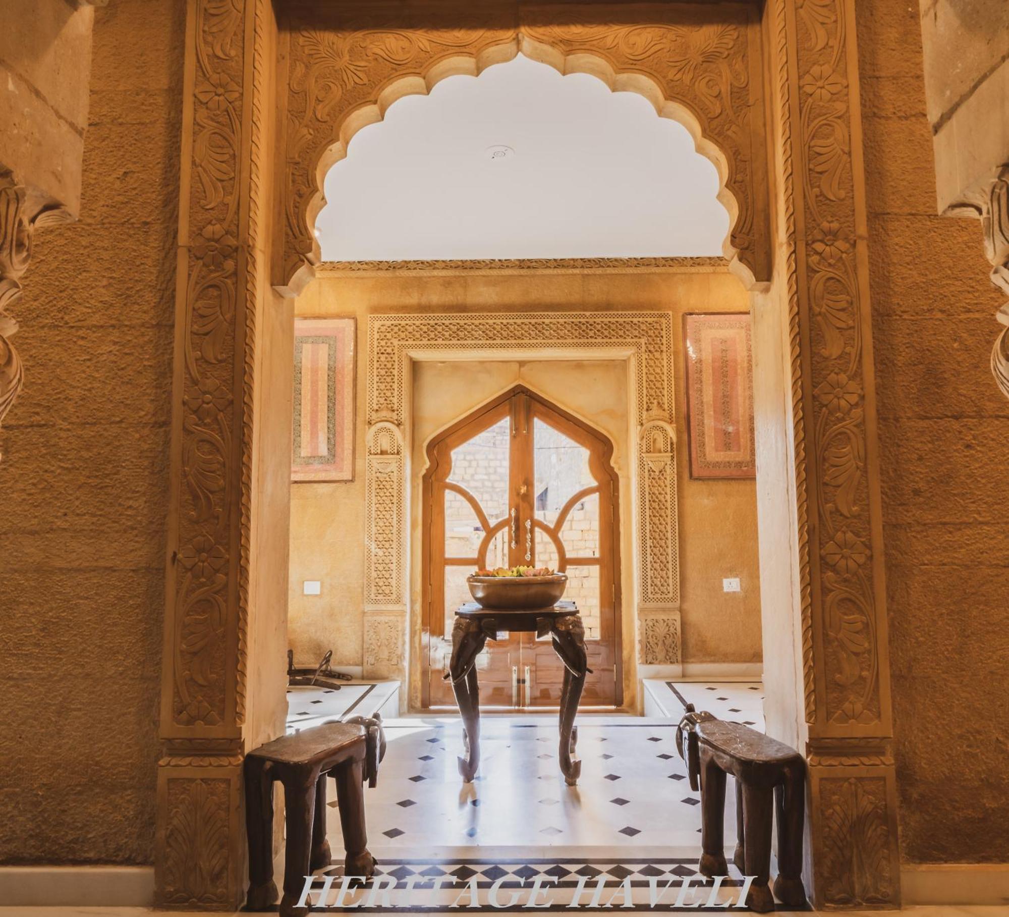 Hotel Heritage Haveli Jaisalmer Bagian luar foto